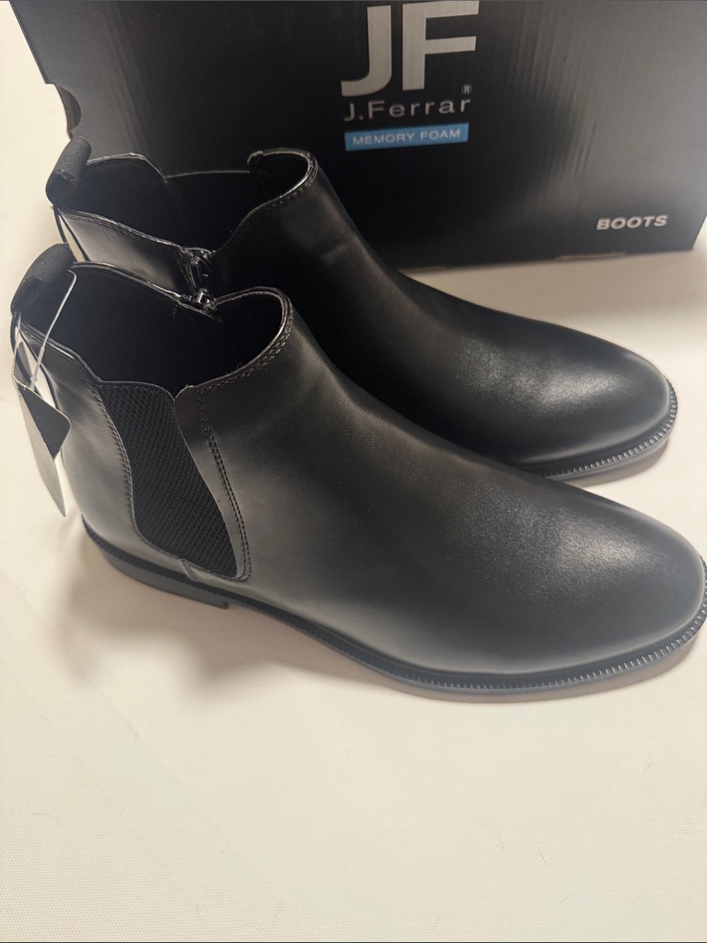 Black Chelsea Boots Mens 9 Zipper